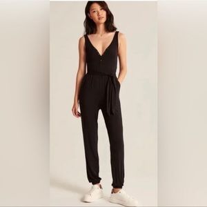 Abercrombie Henley Tie-Waist Jumpsuit